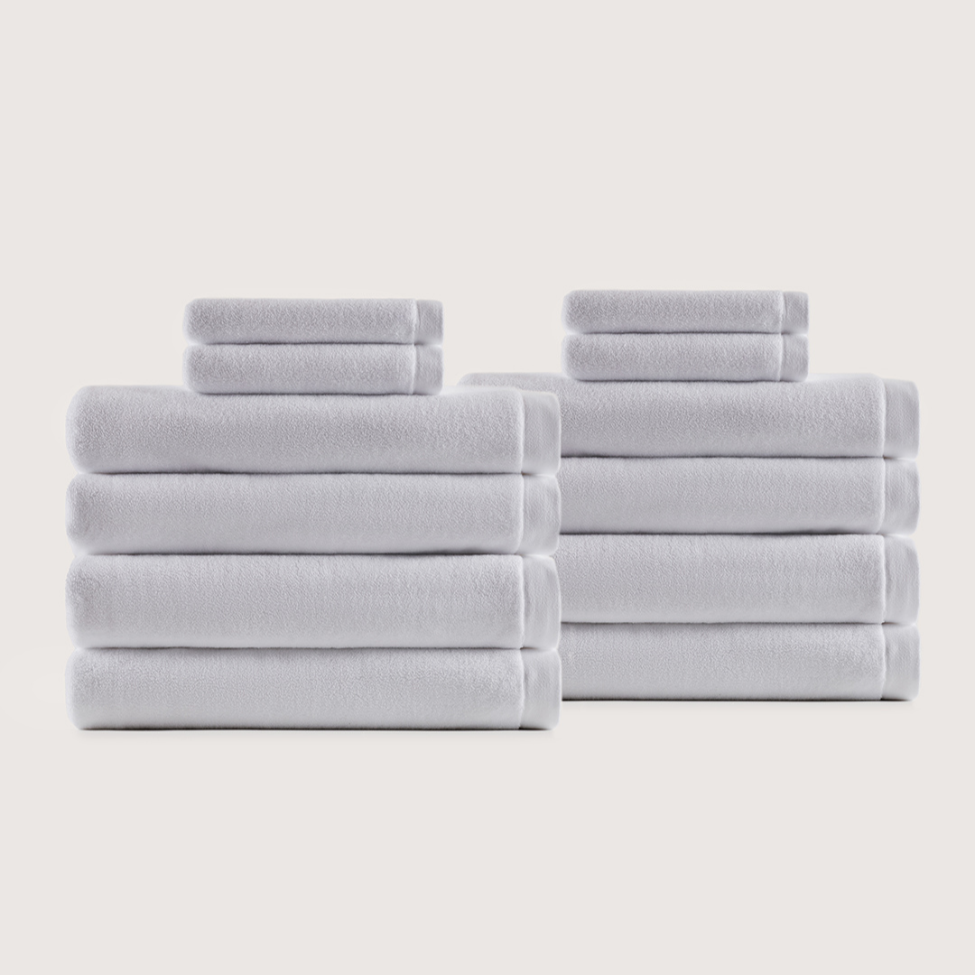 Coffret Spa en Coton Épais – Gris Charbon, 12 pièces