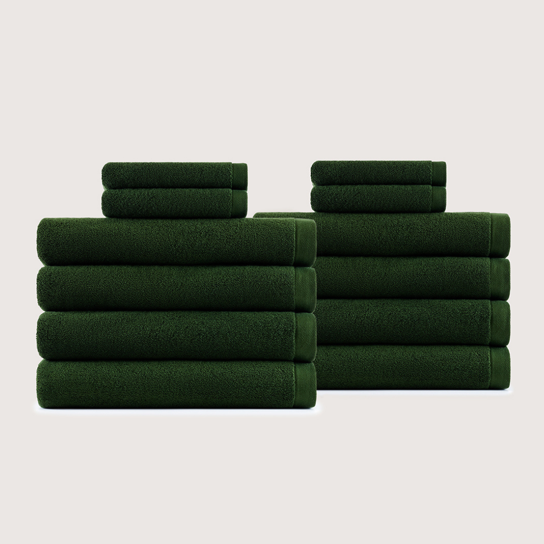 Coffret Spa en Coton Épais – Gris Charbon, 12 pièces