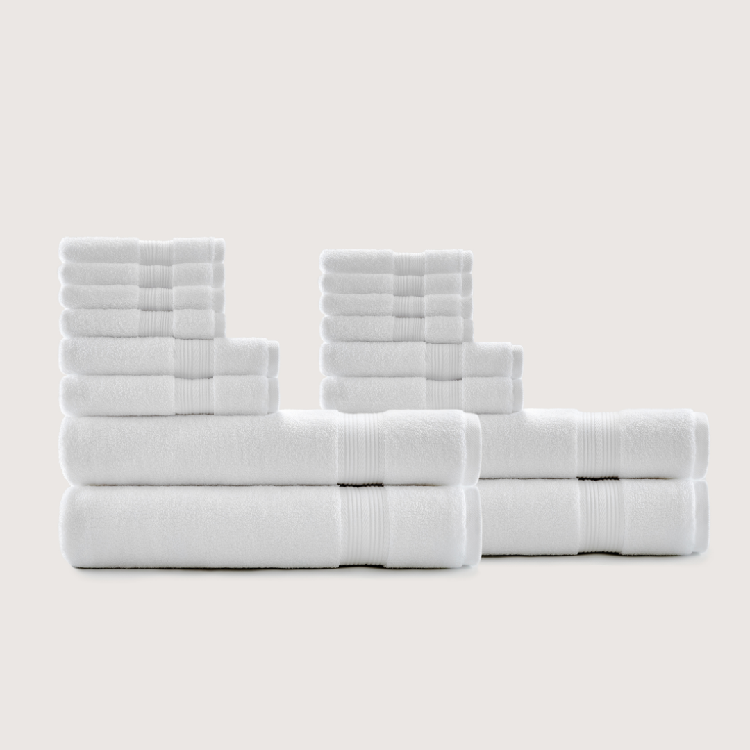 Ensemble de Bain Familial Ultra-Doux – 16 pièces