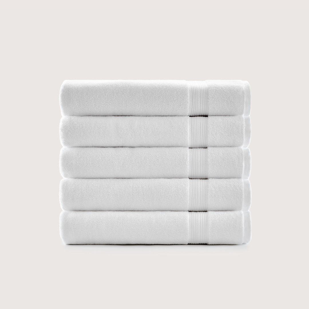 Serviettes de bain en coton égyptien ultrasoft – Lot de 5 (140×71 cm)